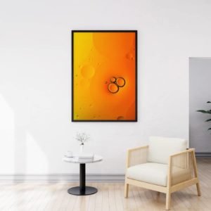 Colorful bubble art for wall decor